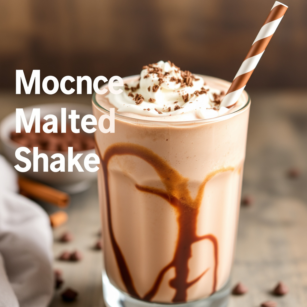 Mocha maltet milkshake