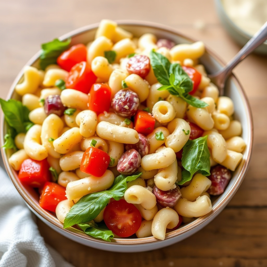 Moderne makaronisalat