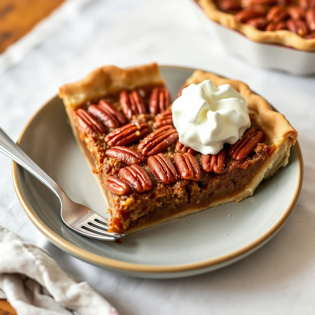 Molasses Bourbon Pecan Pie