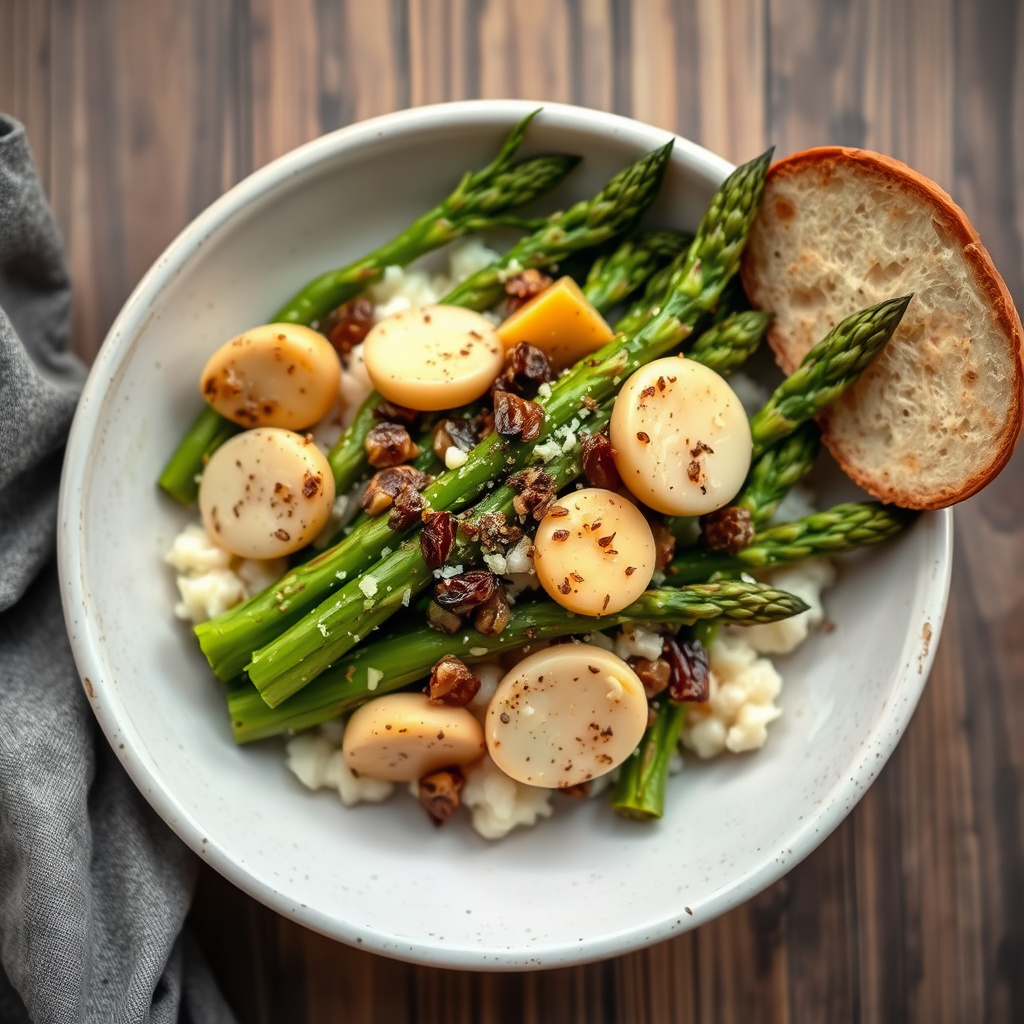 Morel- og aspargesstuing D'aoust