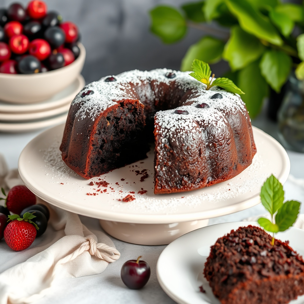 Mørk fruktkake
