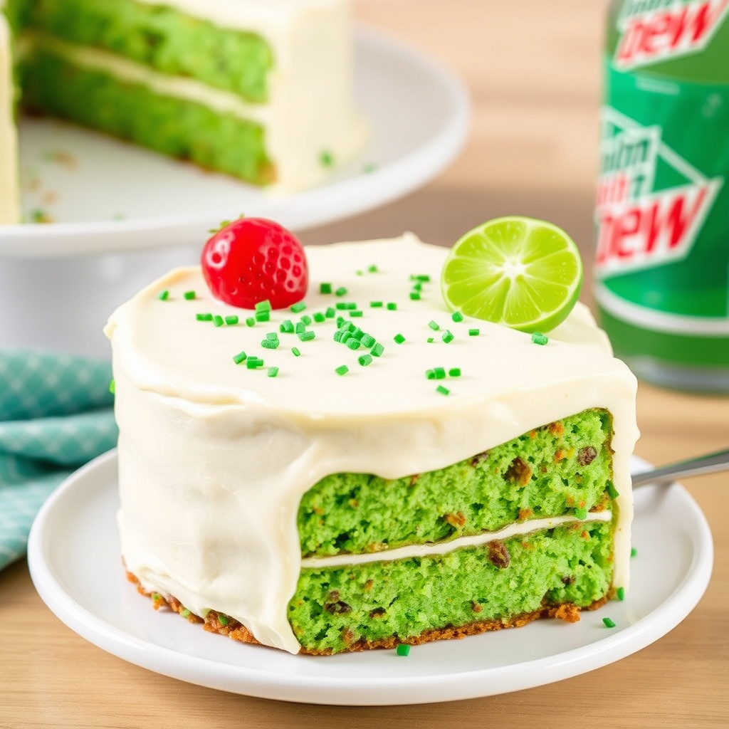 Mountain Dew™-kake med ananasfrosting
