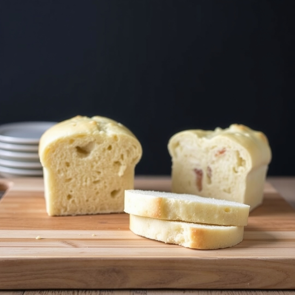 Mykest myk brød med luftlommer laget med brødmaskin