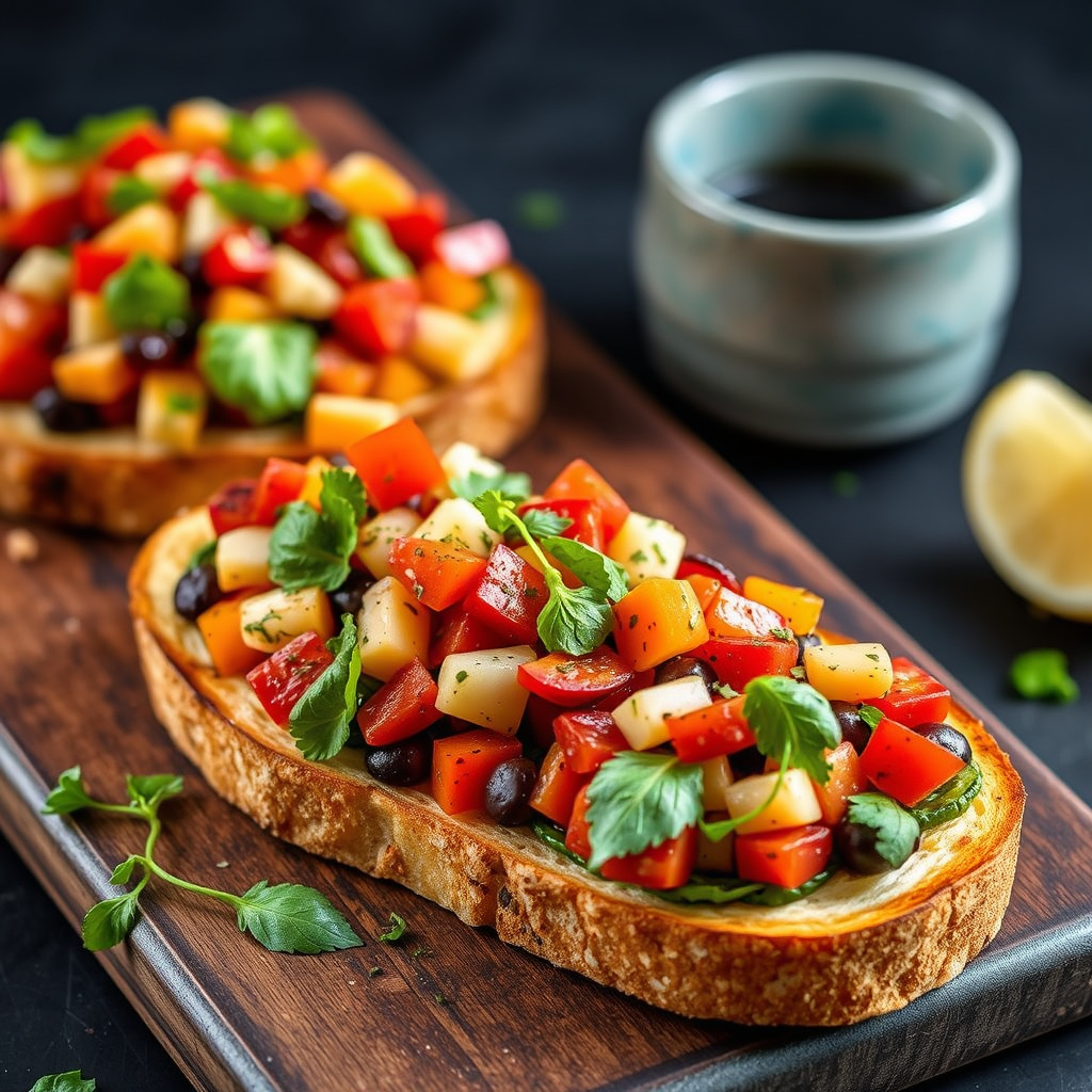 Neste dag høst grønnsaksbruschetta