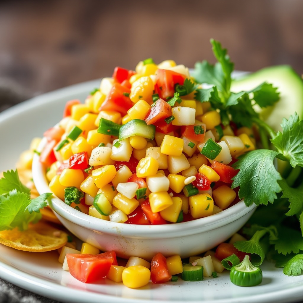 nesten-berømt mais-salsa