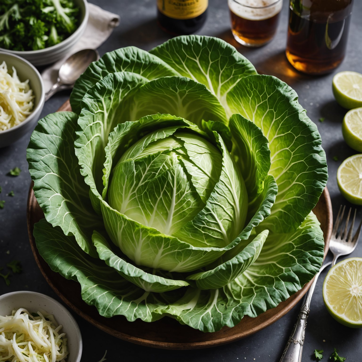 Grillet ølboks-kål med barbecuesaus