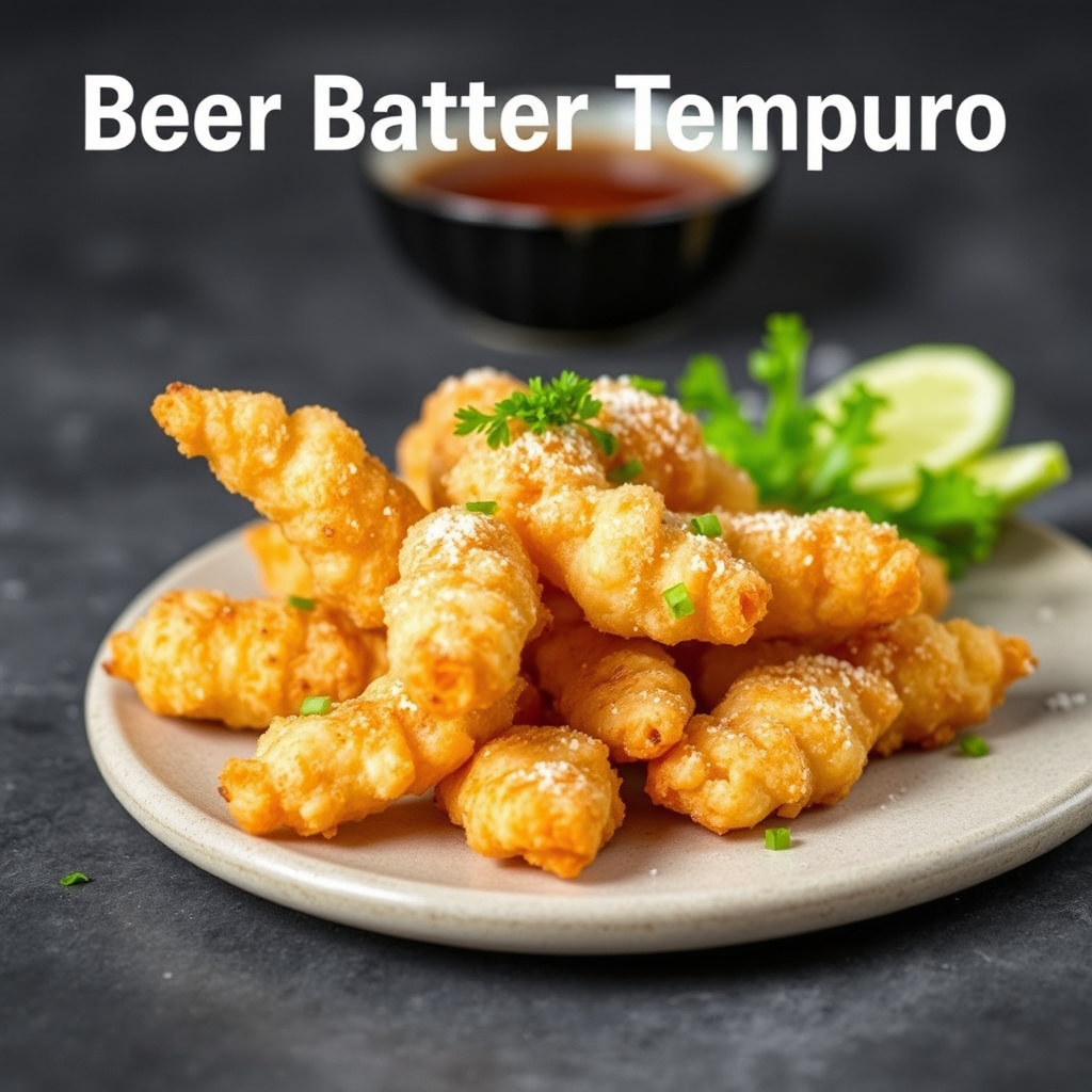Øl- og batterimarinert tempura