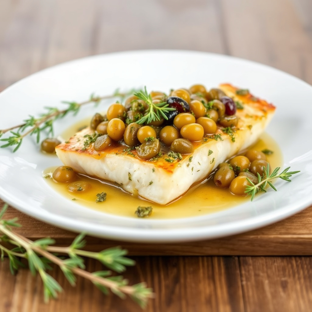 Oliven- og oreganokompott til fisk