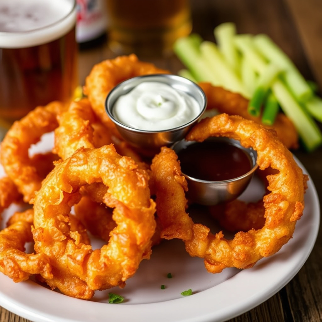 Ølpanerte løkringer