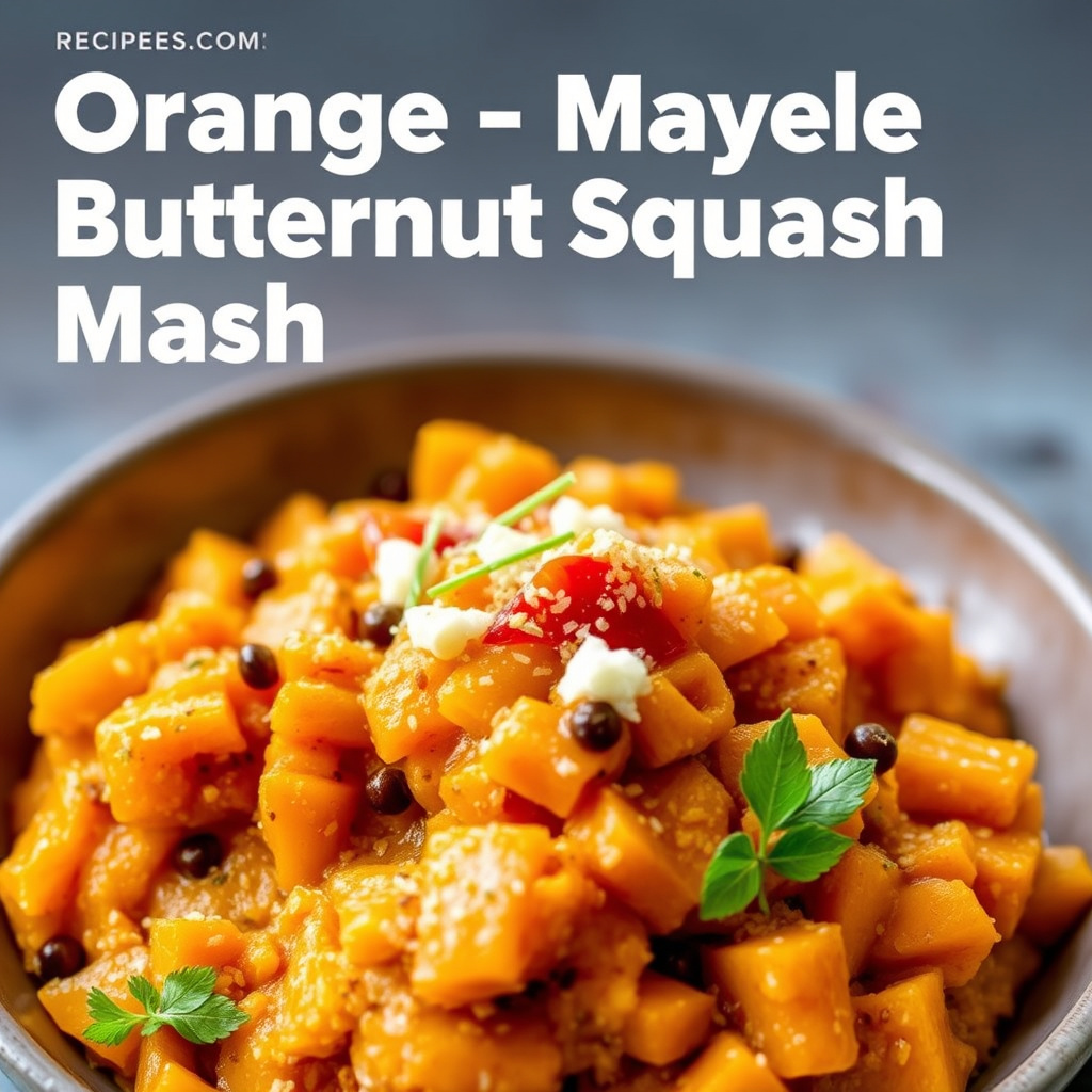 Orange-Maple Butternut Squash Mash