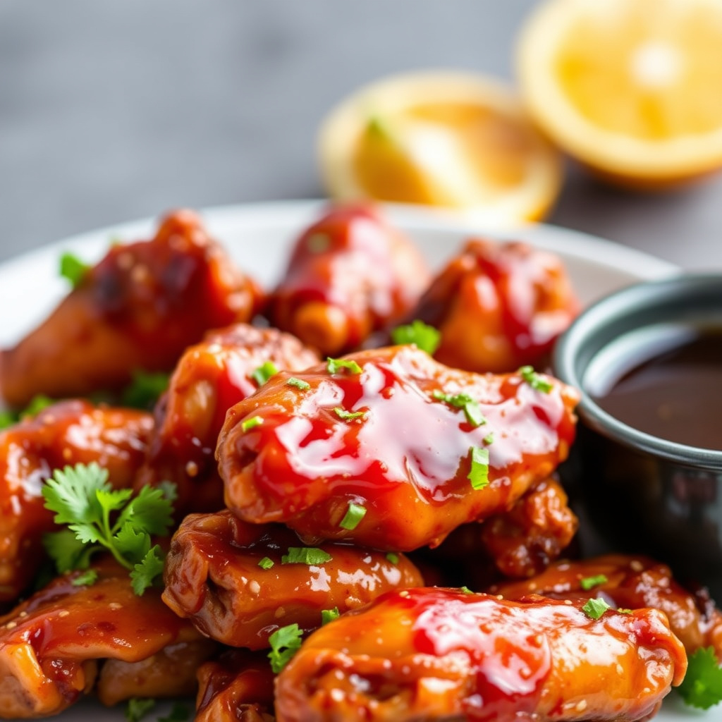 Oransje-glaserte kyllingvinger