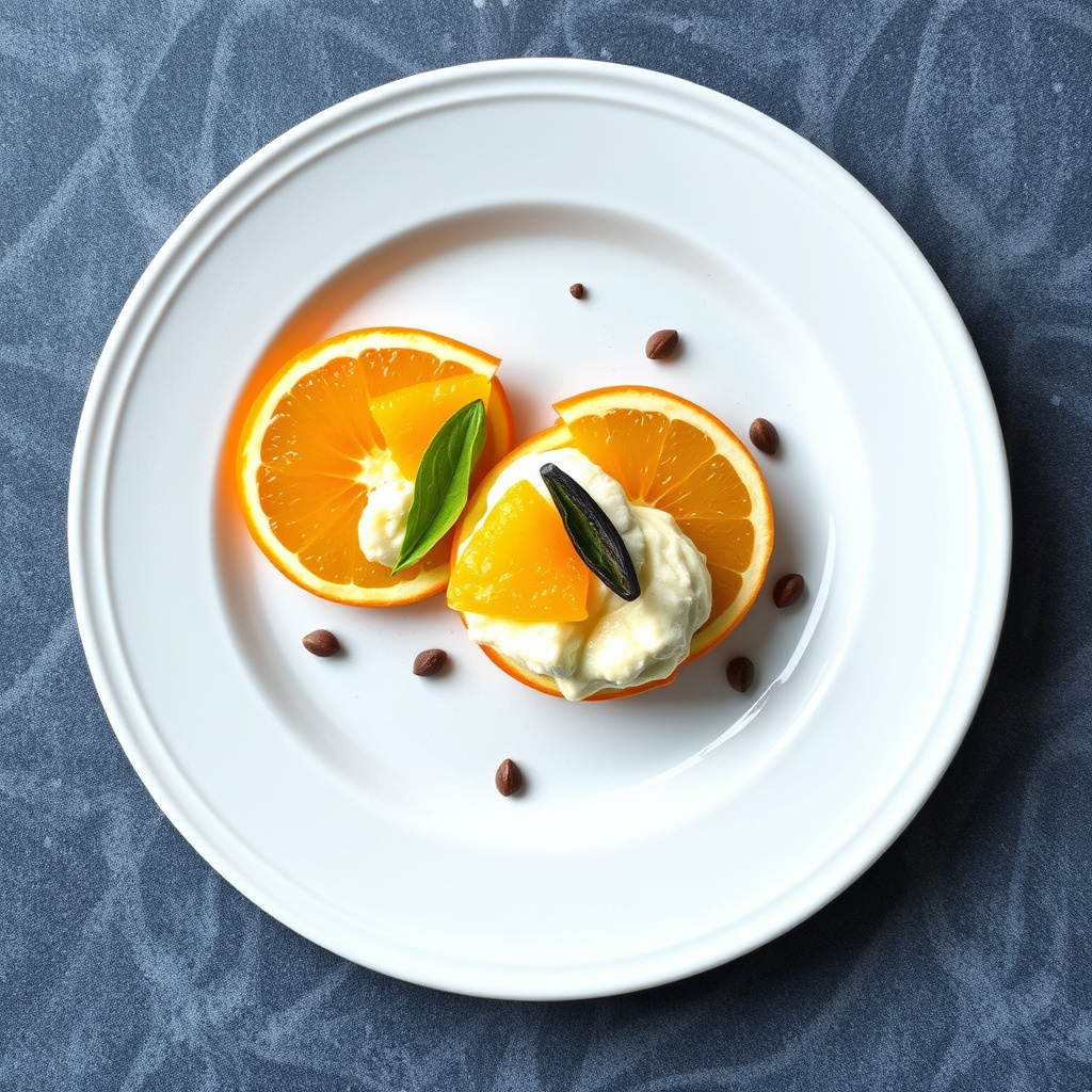 Oransje Supremes med fersk vaniljebønne