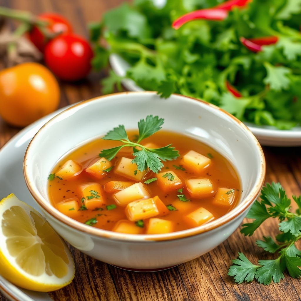 Kremet orientalsk vinaigrette