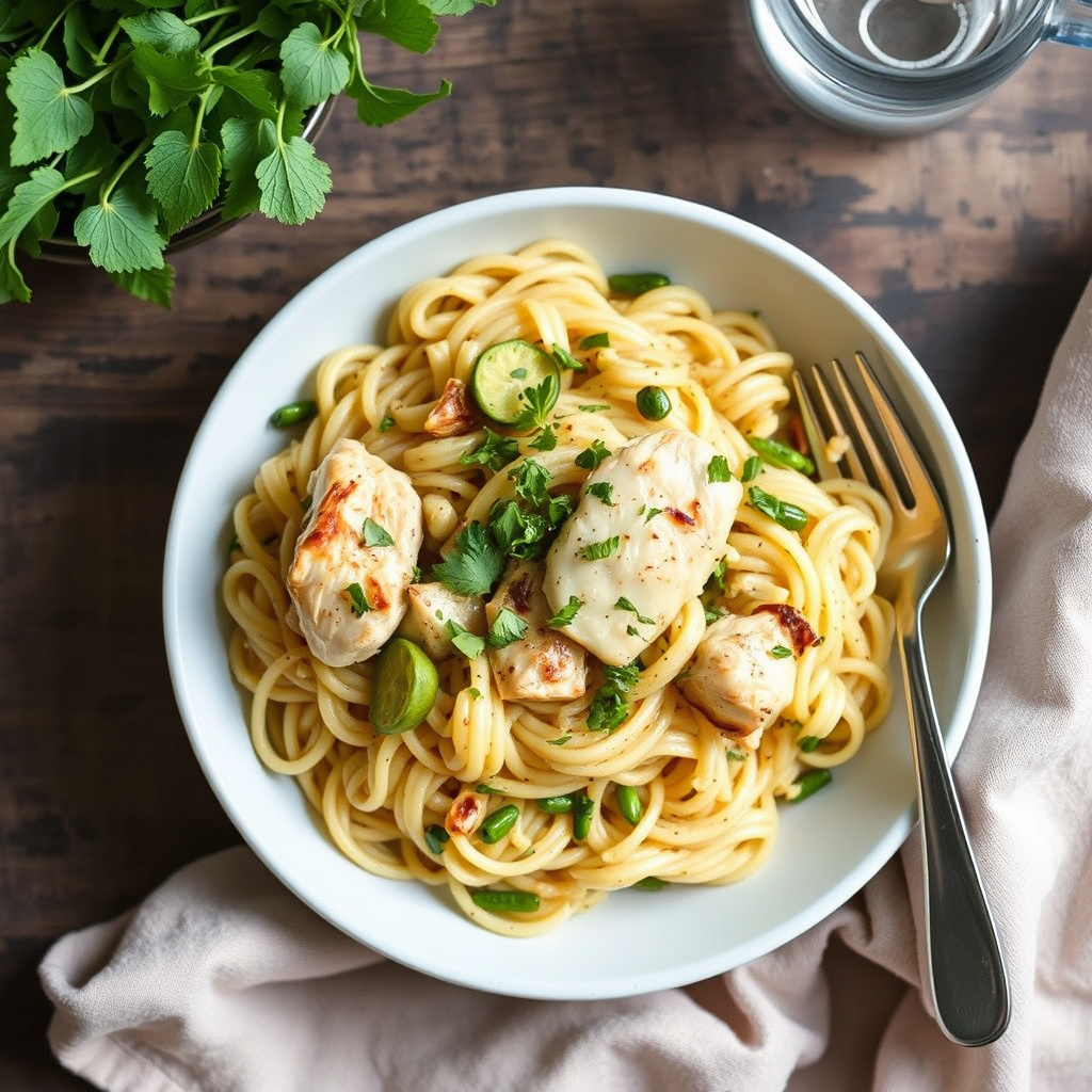 Orzo med kylling og artisjokker