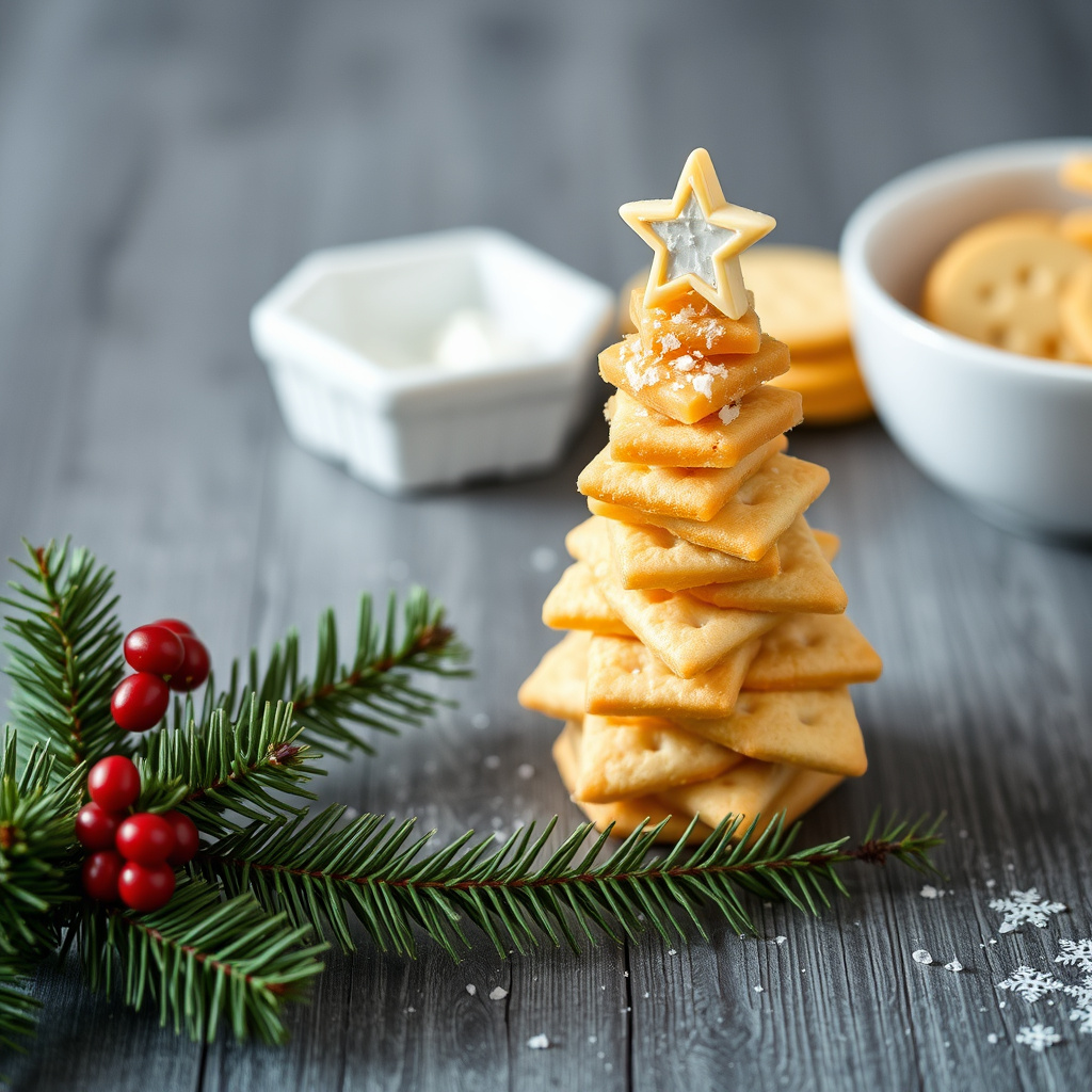 Ost- og kjeksjuletre