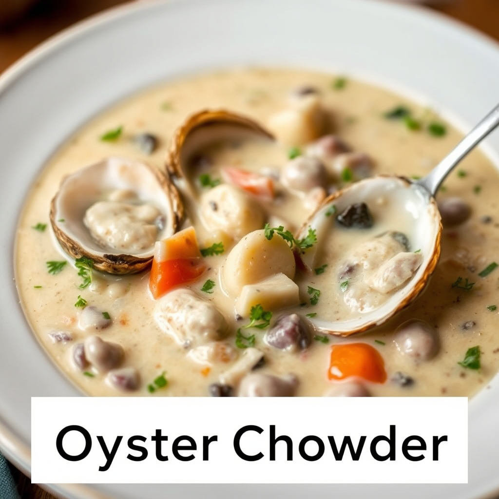 Østerssuppe med kremet chowder