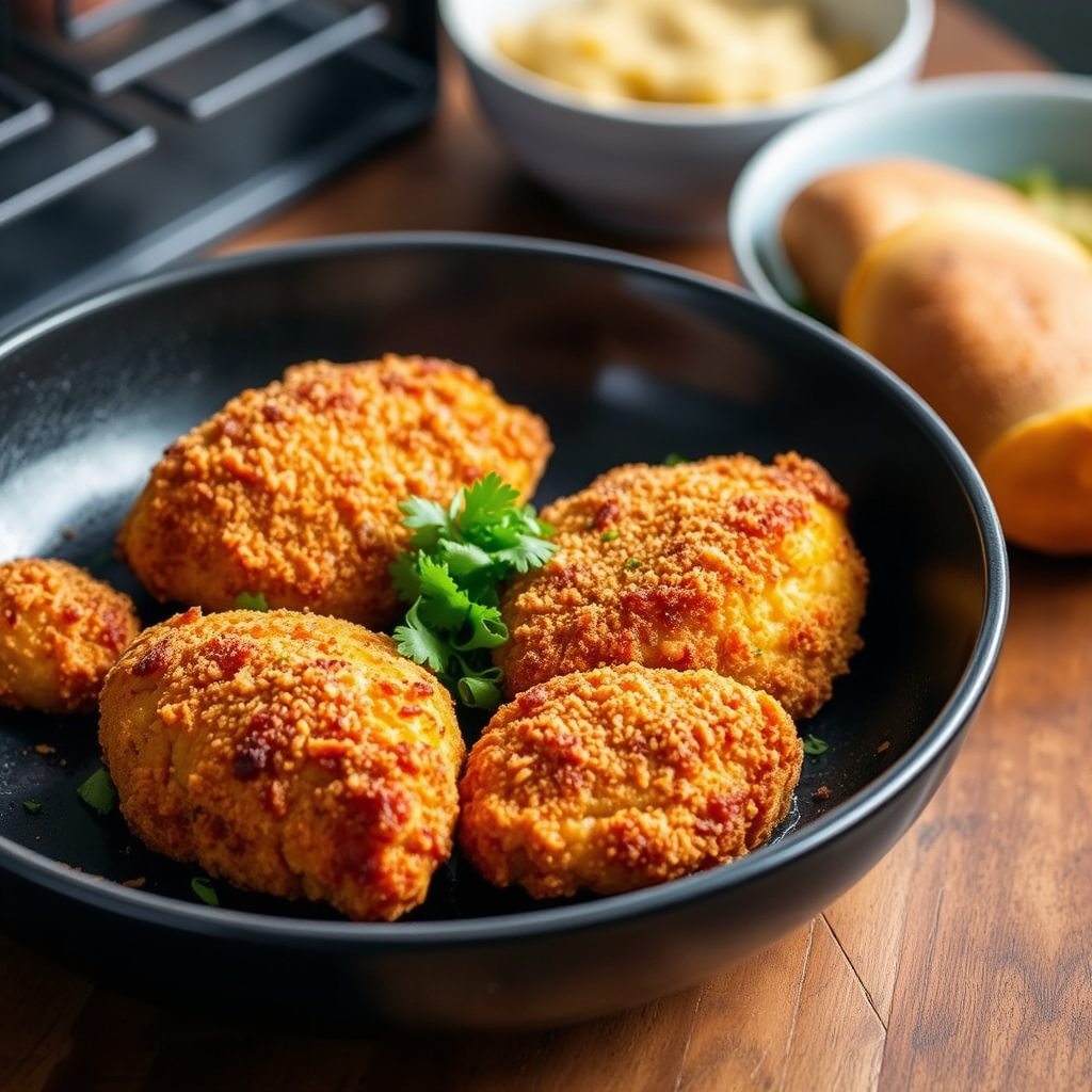 Ovenbakt kylling med sprø skorpe