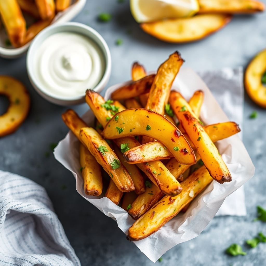 Ovnsbakte potetfries