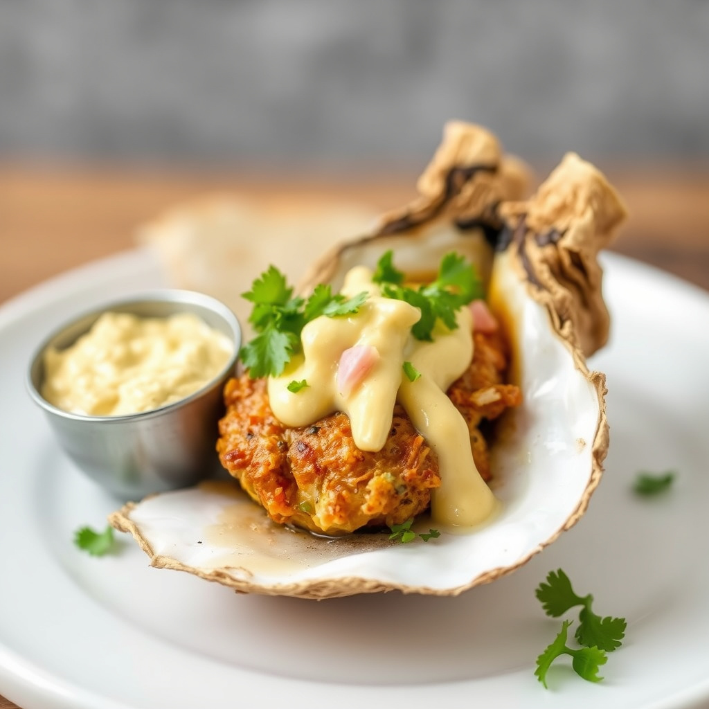 Oyster Po'Boy med hjemmelaget remoulade