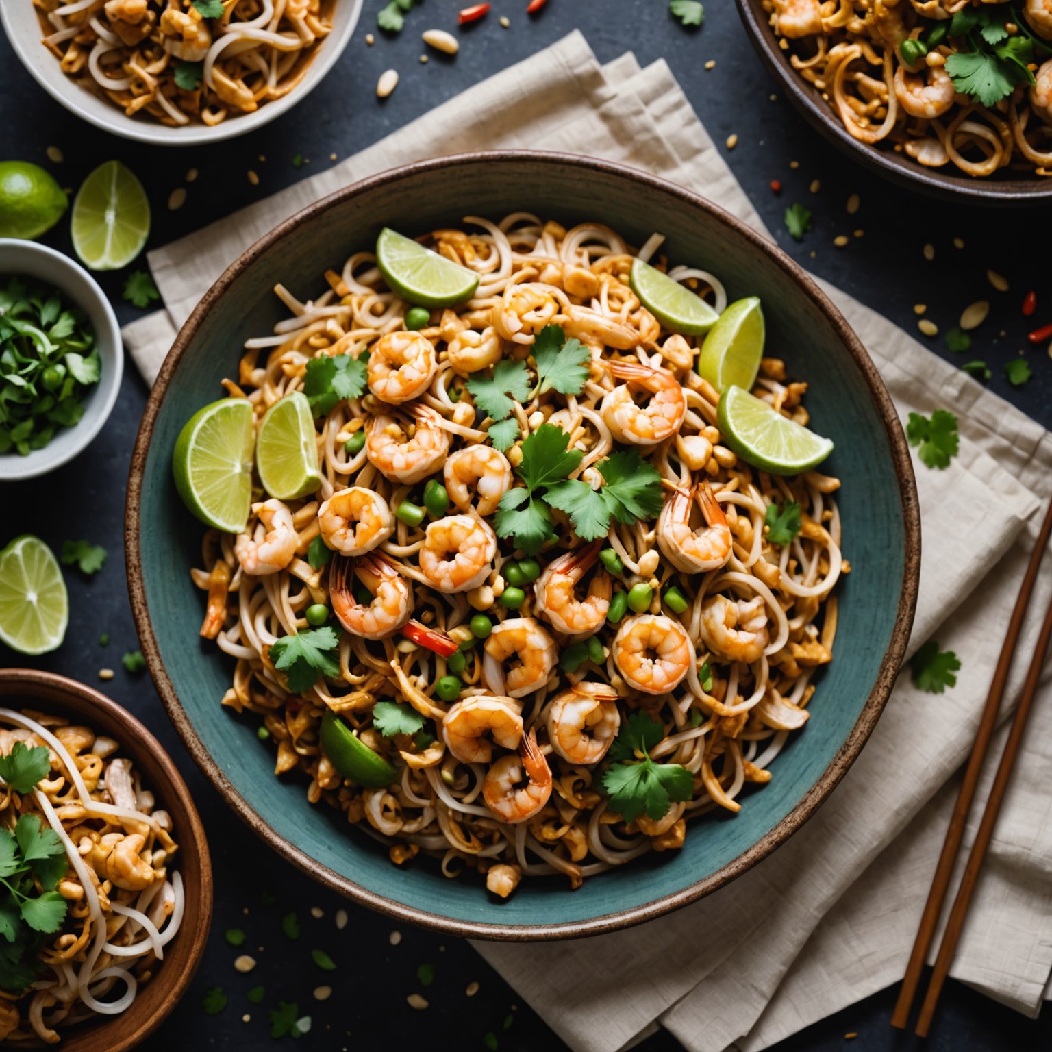 Pad Thai med kylling og reker