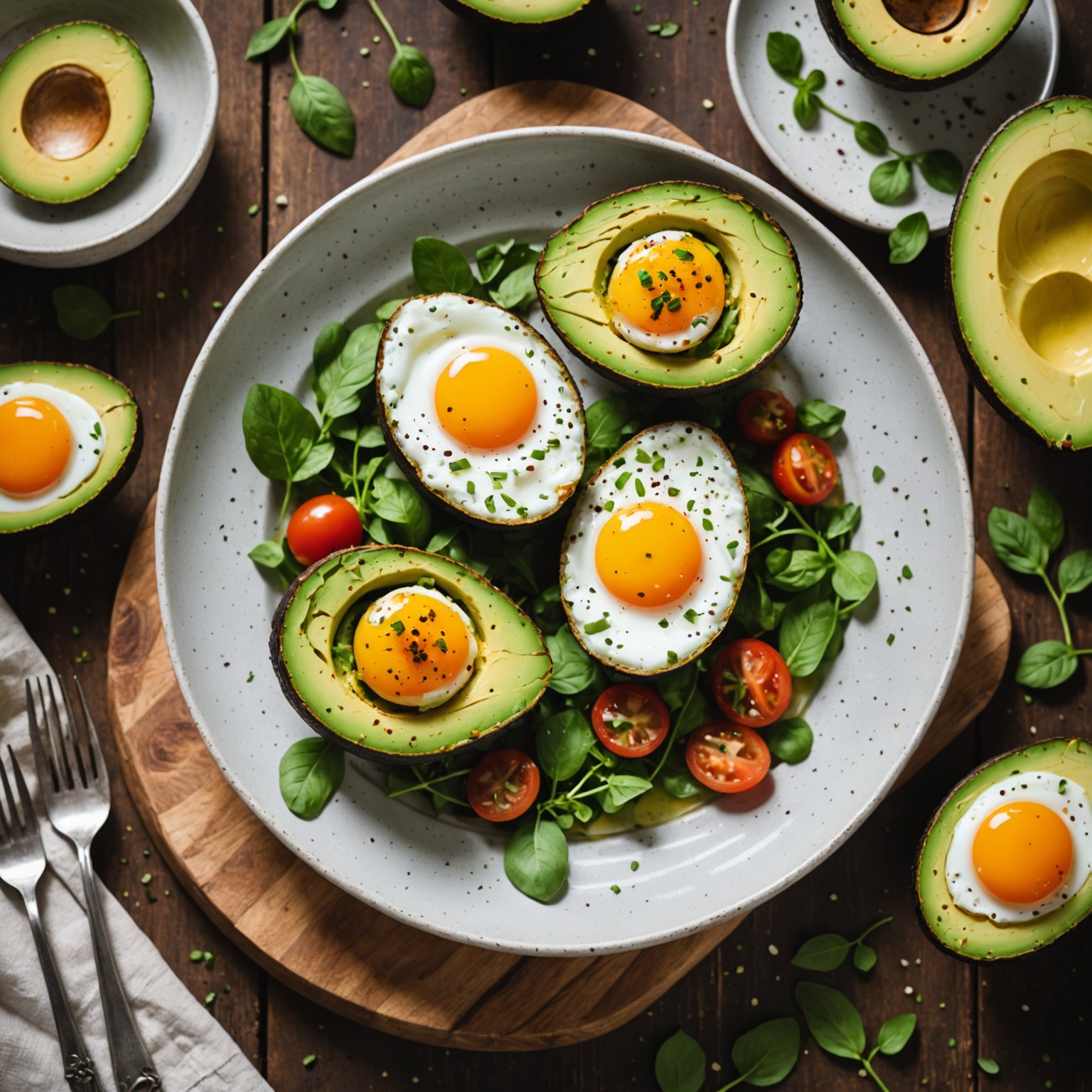 Paleobakte egg i avokado