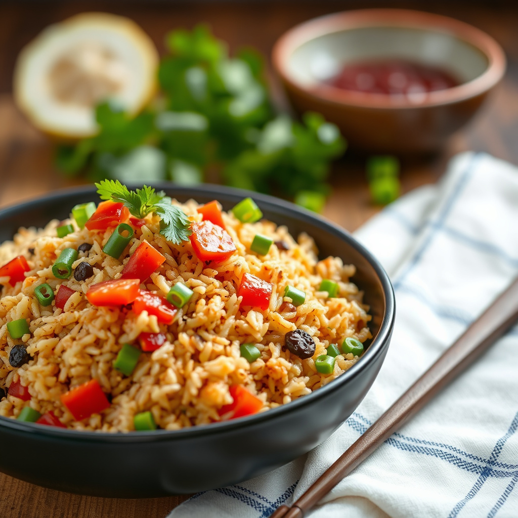 Pan-asiatisk stekt ris