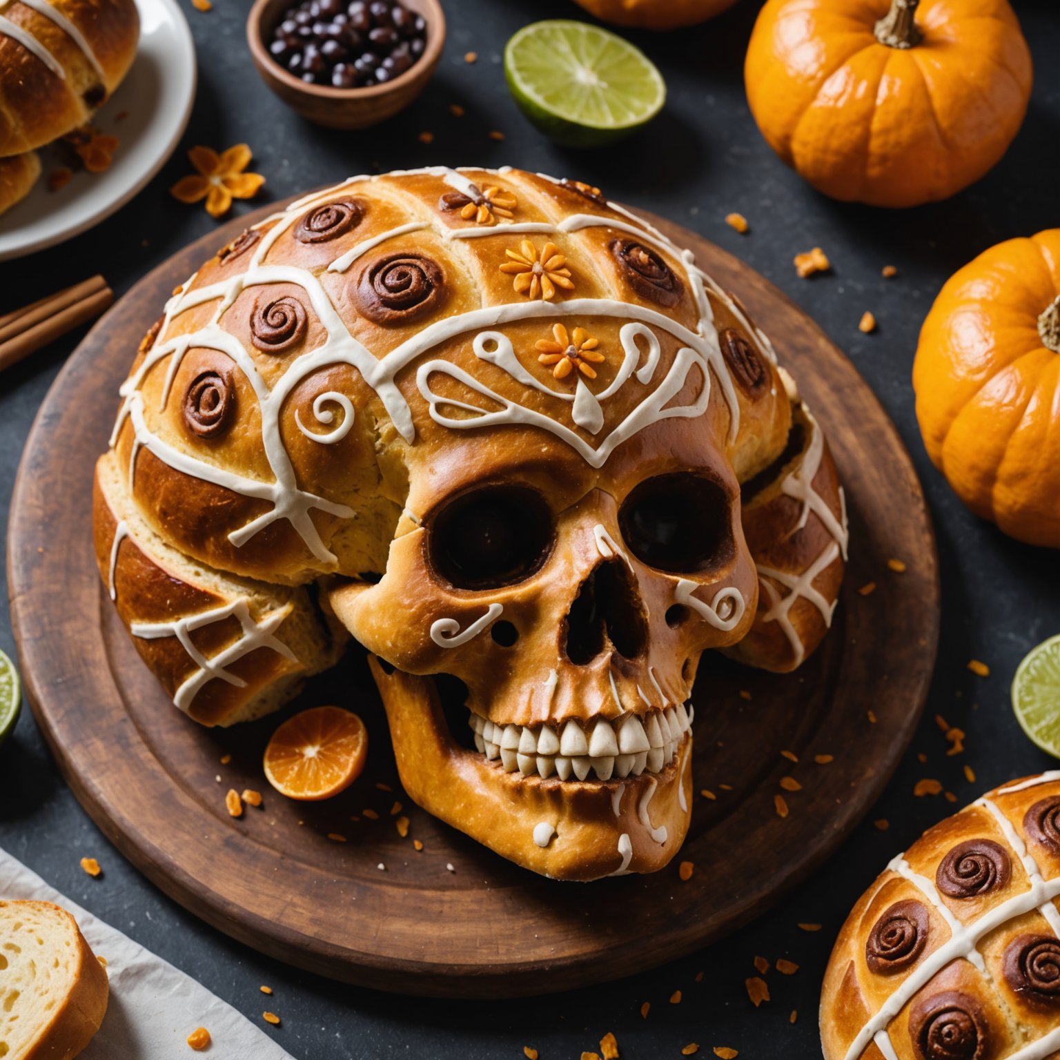 Pan de Muertos (Meksikansk dødsbrød)