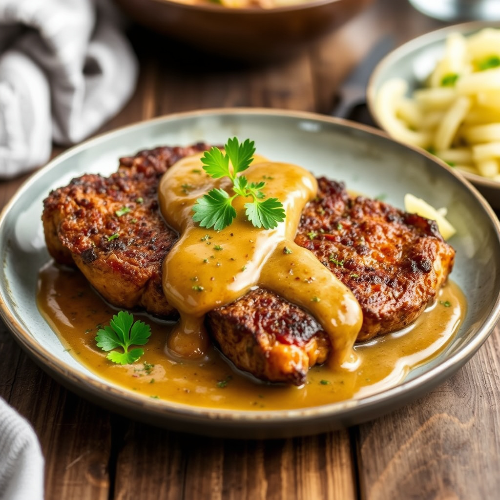 Pannebiff med Marsalasaus