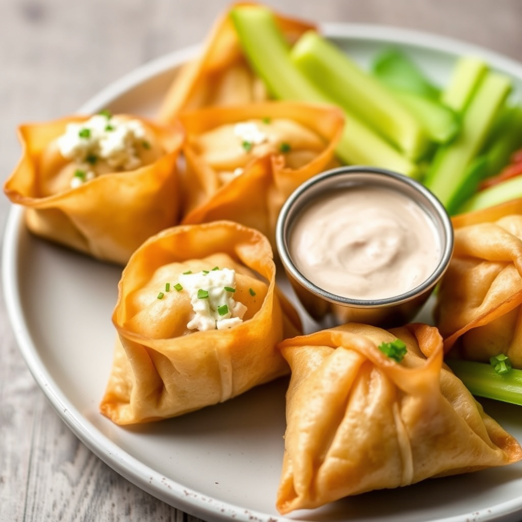 Paradise Crab Dip Wontons