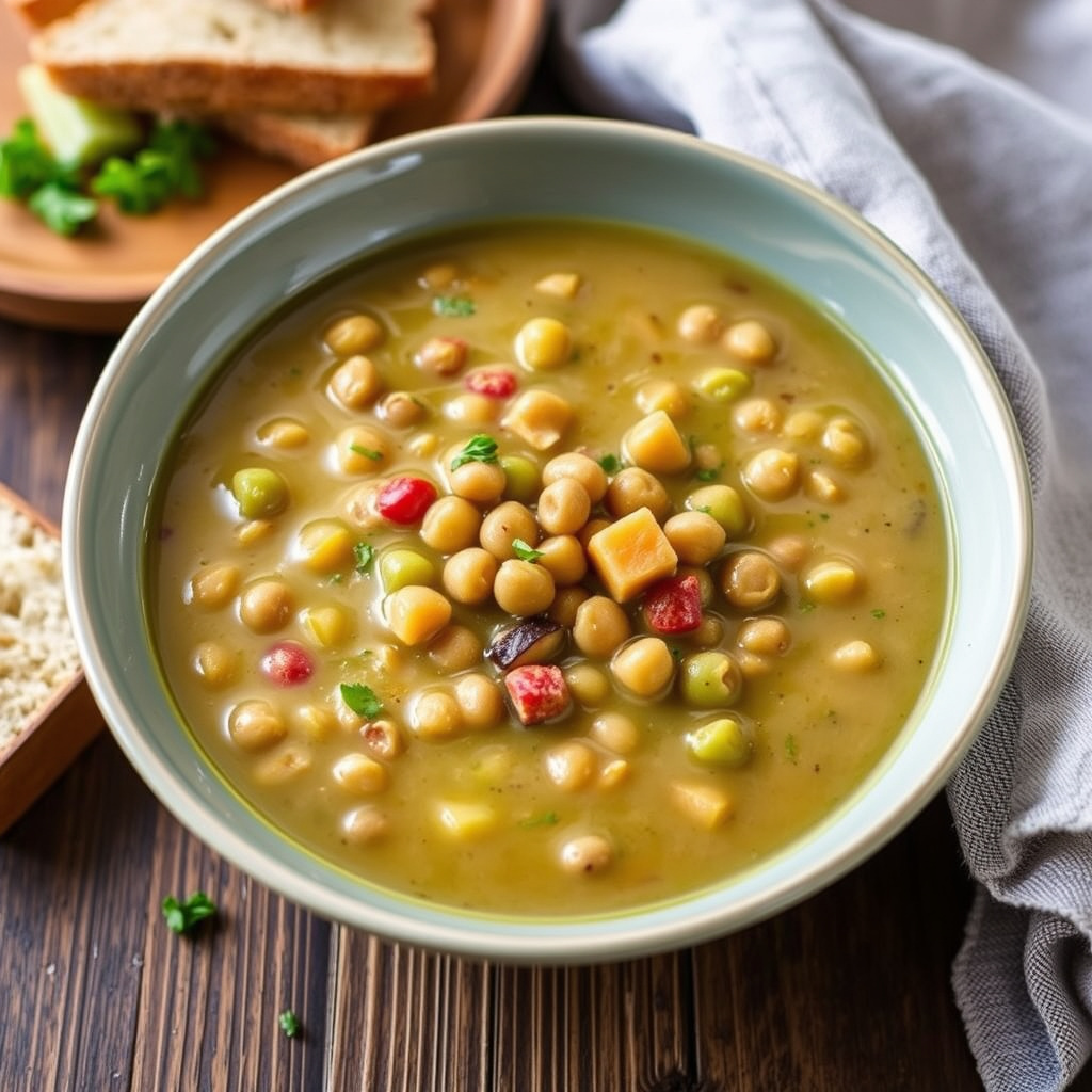 Parkers erte- og grønnsakssuppe