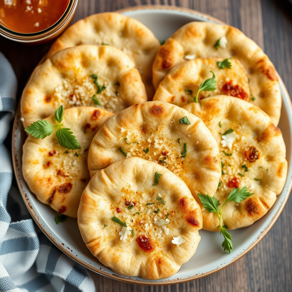 Sprø parmesan-pita crisps