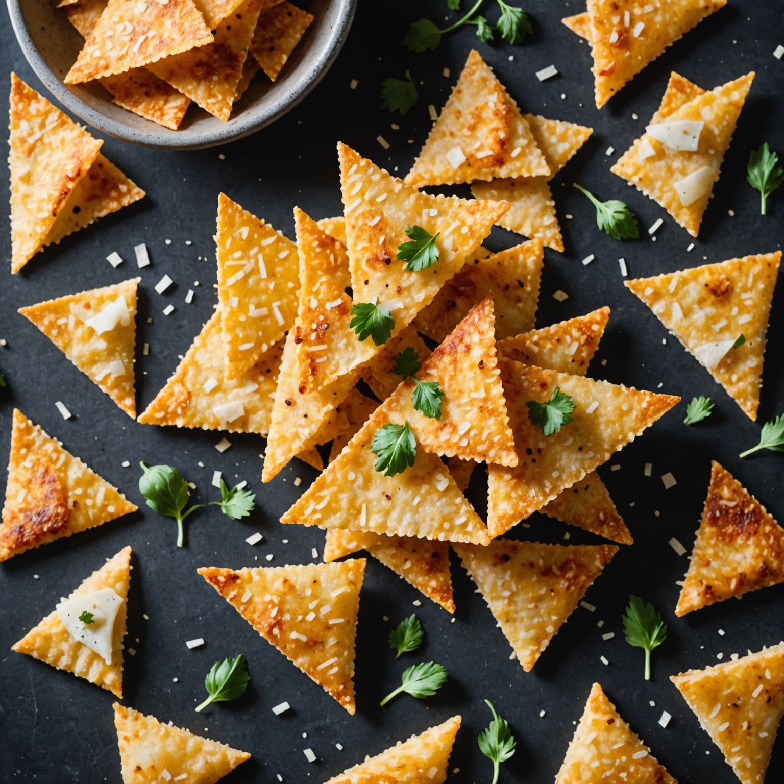 Parmesan-tortillachips
