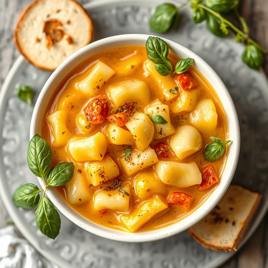 Pasta e Patate: Italiensk pasta- og potetsuppe