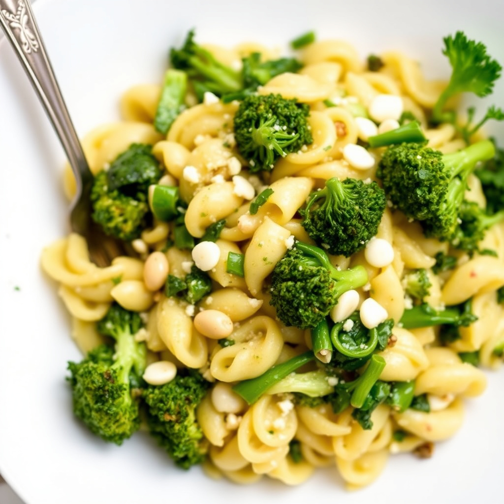 Pasta-skjellrisotto med brokkoli rabe