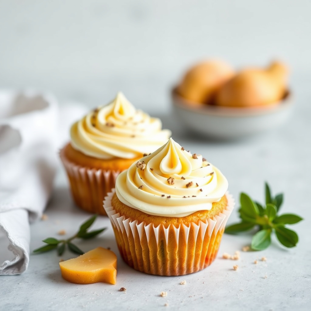 Pastinakk- og kvitencupcakes