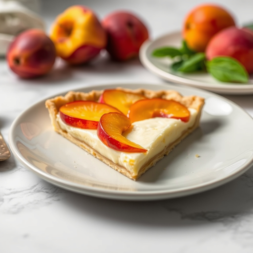 Peach-Frangipane-terte