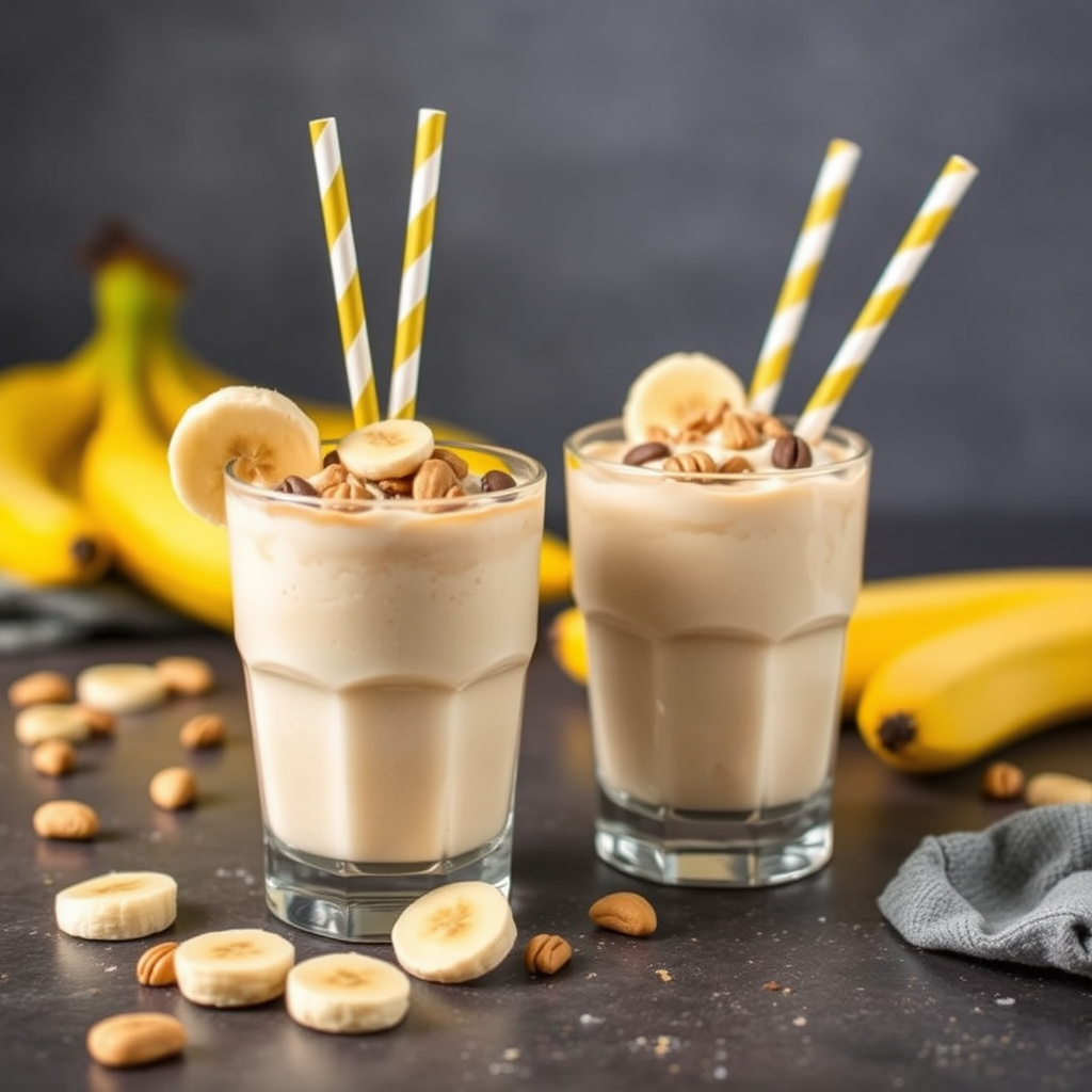 Peanøtt- og bananmalted