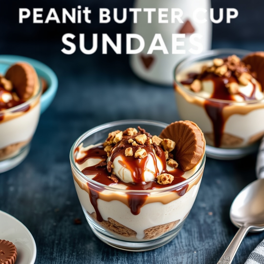 Peanøttsmør- og sjokoladepudding med is