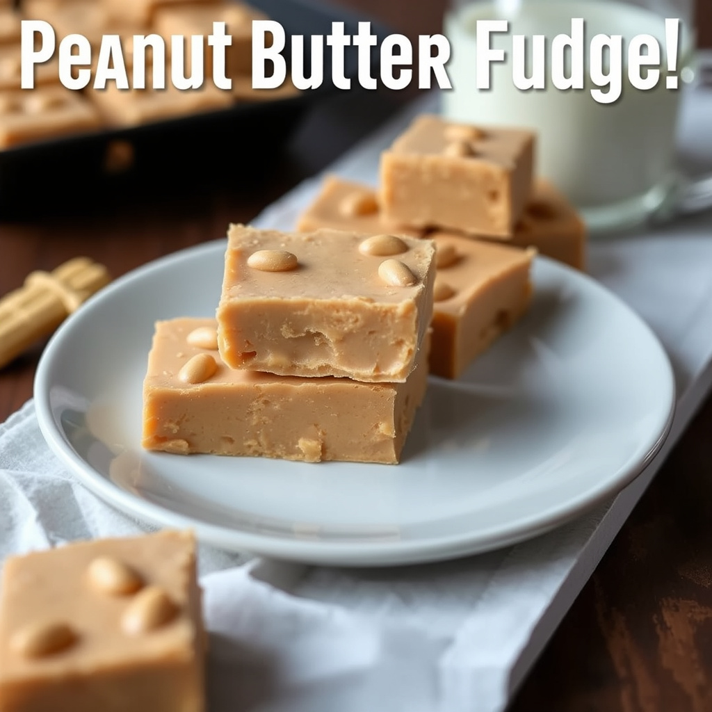 Kremet peanøttfudge med ristede peanøtter