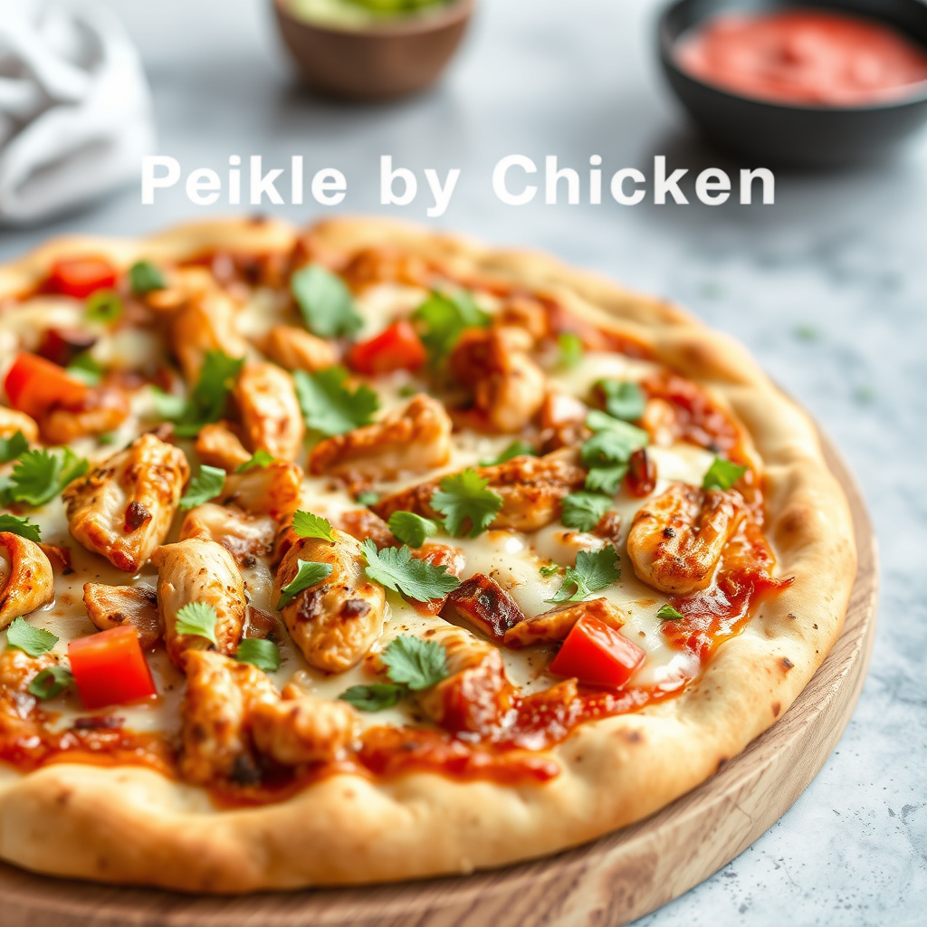 Peking kyllingpizza
