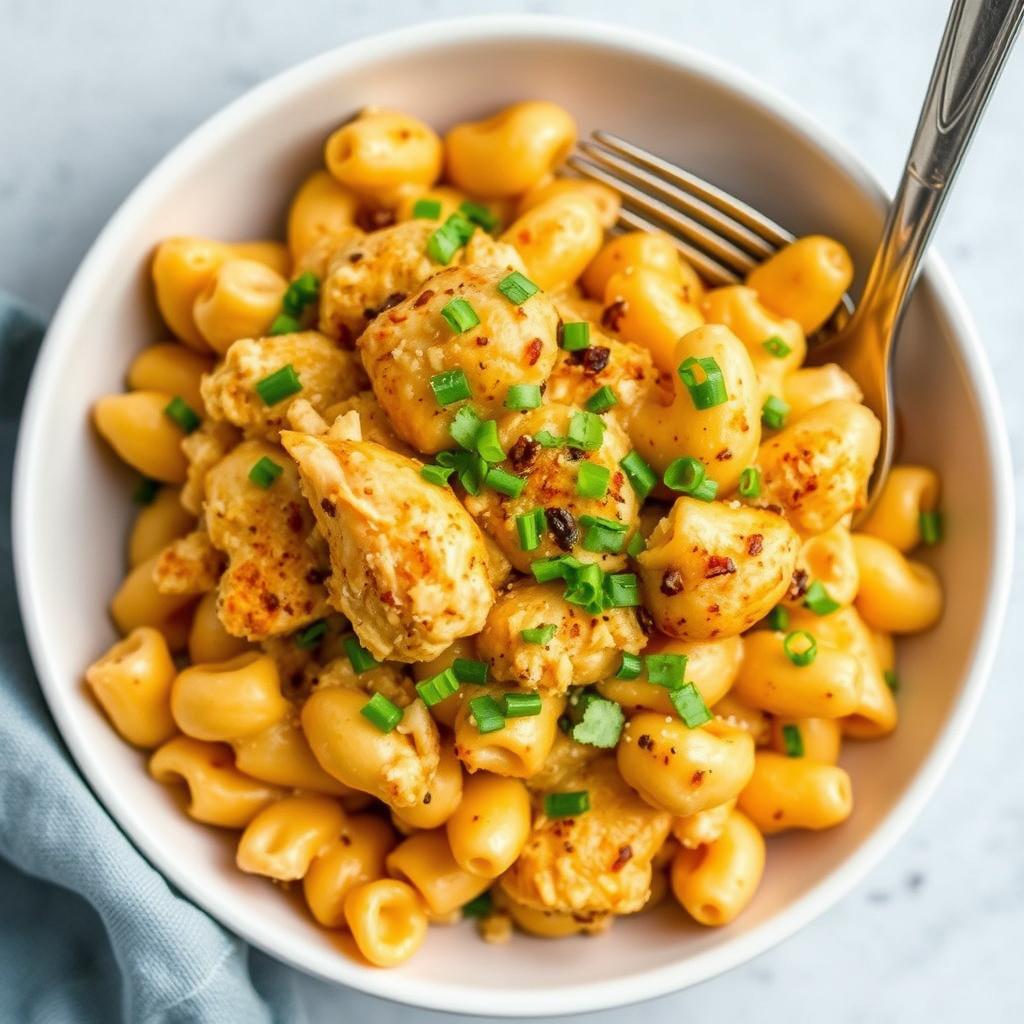 Pepita-omsluttet Cheddar Jack Southwest Kylling Mac