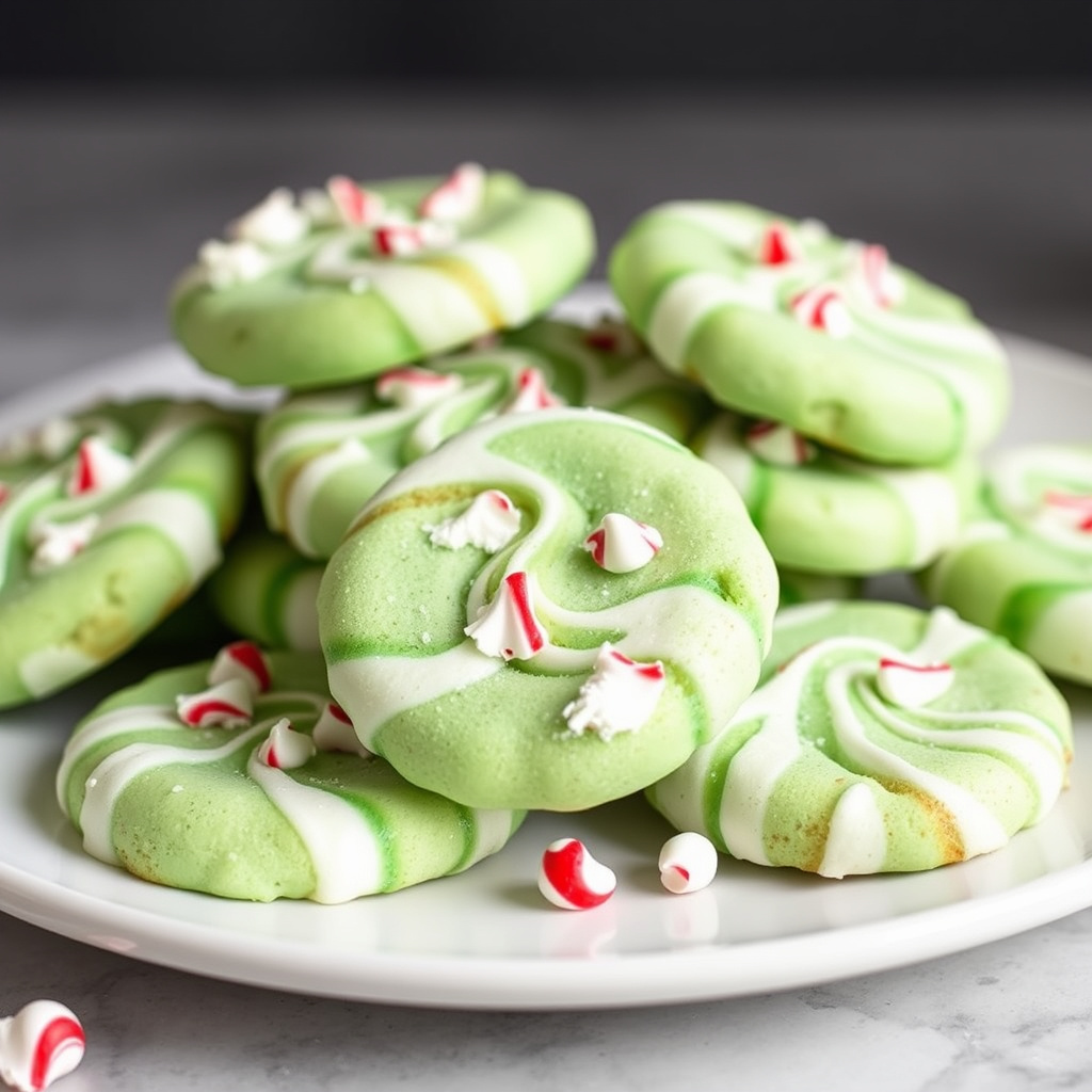 Peppermint Twist-sukkercookies