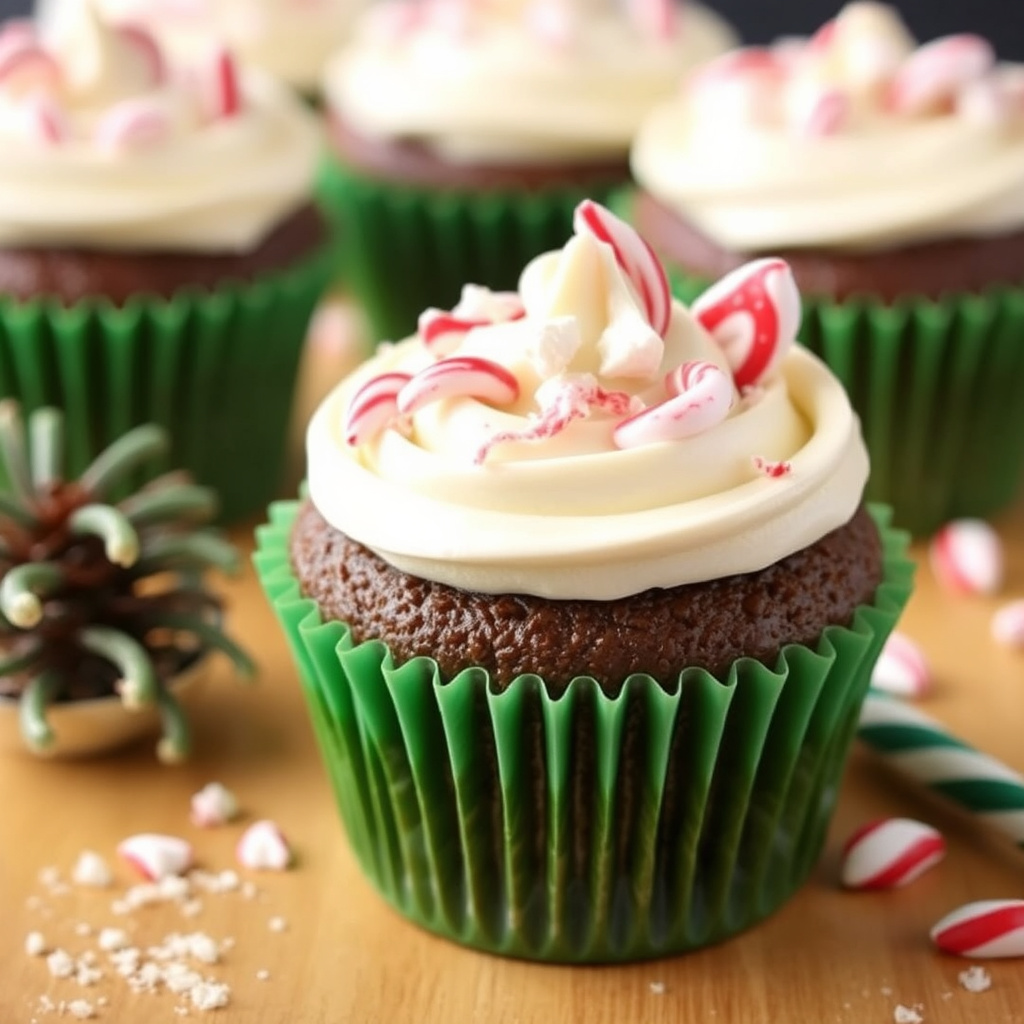 Peppermynte varm sjokolade-kake i kopp