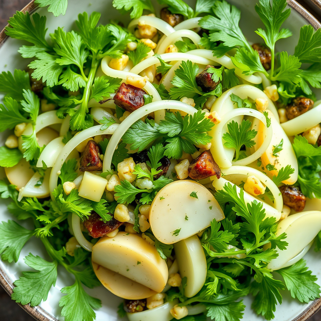 Persille-, fennikel- og sellerirotsalat