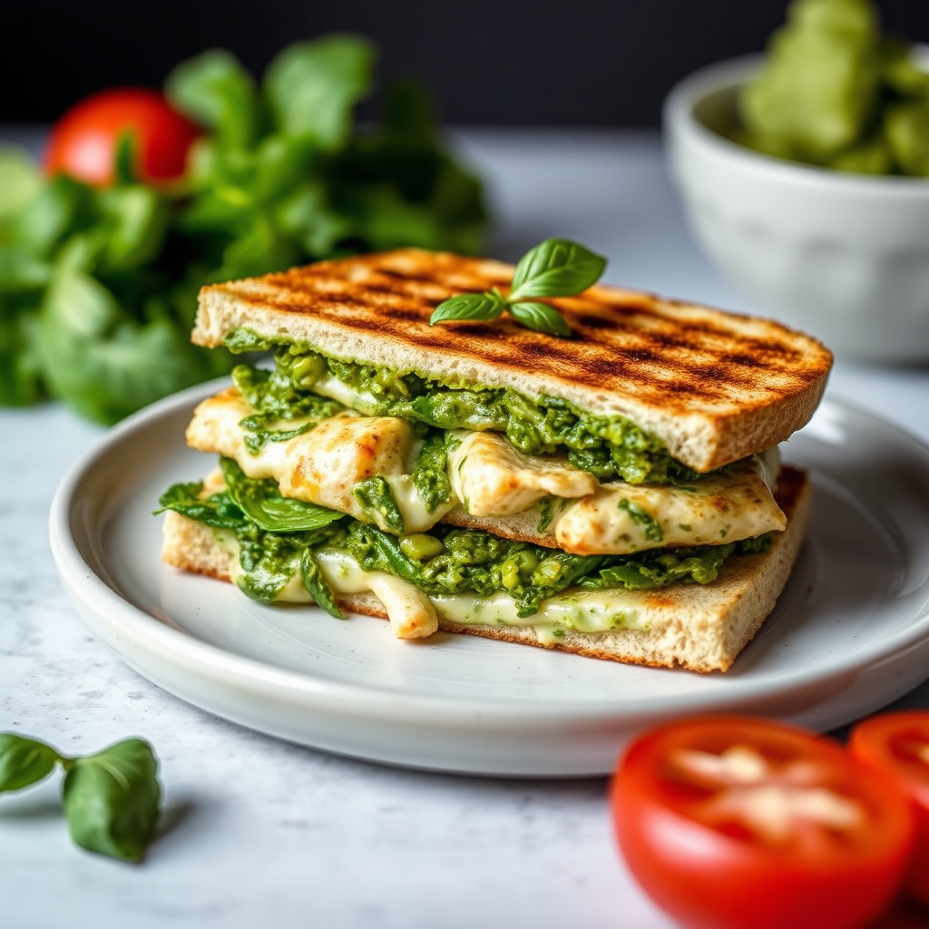 Pesto kyllingpanini