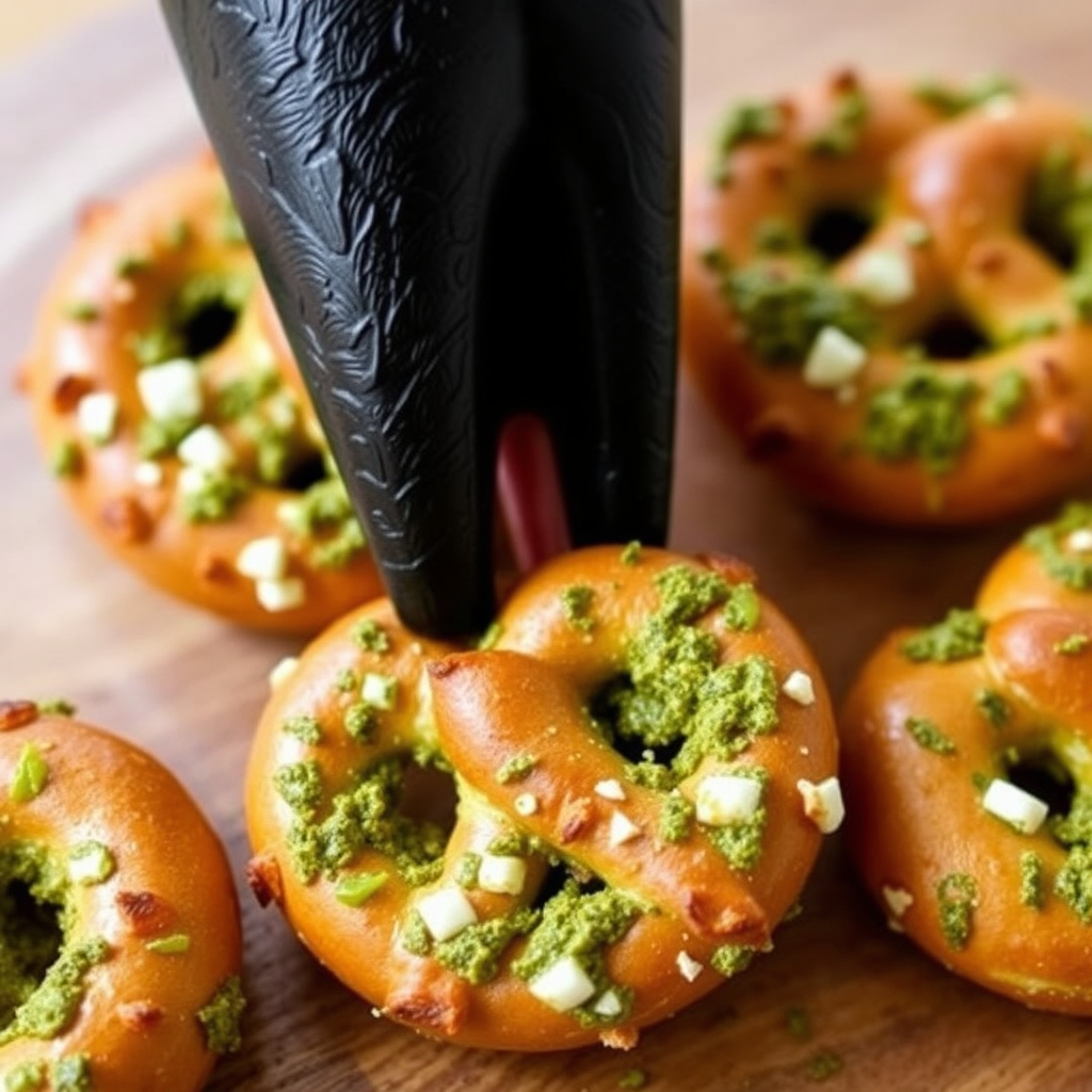 Pesto-pretzels