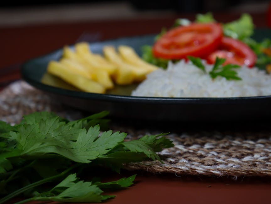 Meksikansk hvit ris med hvitløk og persille