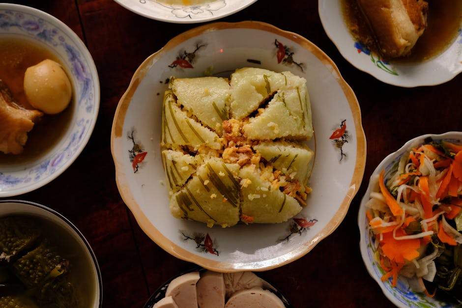 Saltede riskaker med grønnsaker