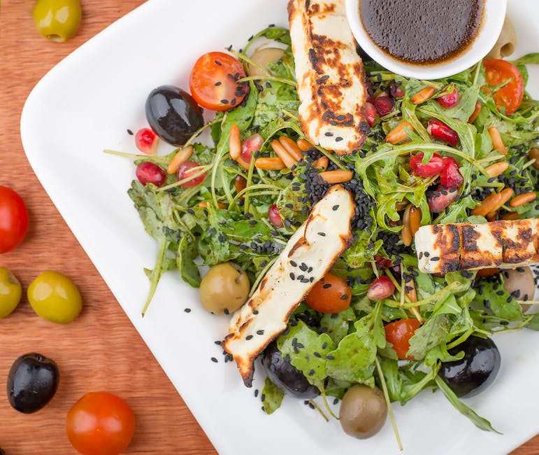 Grillet halloumi med vannkarsesalat