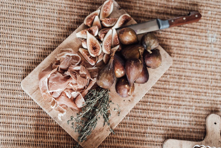 Fiken innbakt i filodeig med prosciutto og stilton